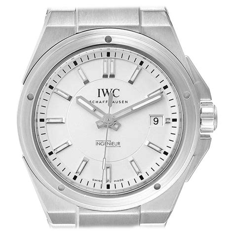 iwc ingenieur iw323904|IW323904 IWC Ingenieur Automatic Mens Silver Dial Watch.